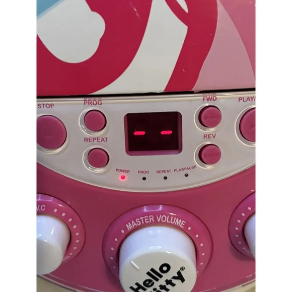 HELLO KITTY Disco Party CDG Karaoke Machine CD Player 2012 No Microphone Tested - Picture 3 of 6